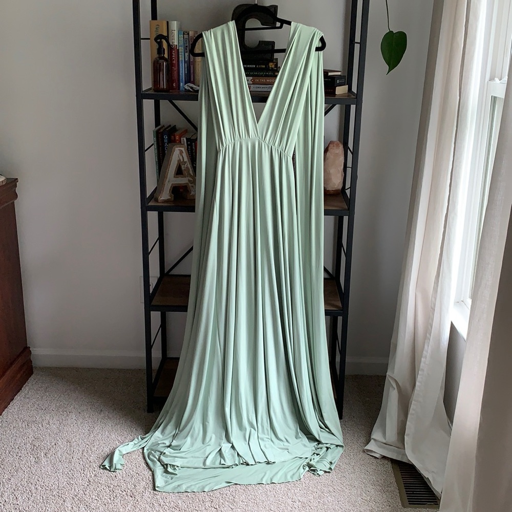Petal Green Bridesmaid Dress (Brand unknown)